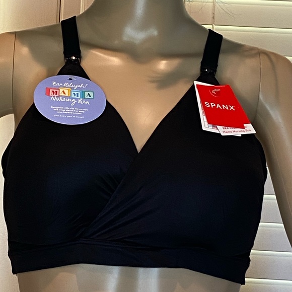 SPANX Bra-llelujah! Mama Nursing Racerback Wrap Bra Very Black Various Sizes NWT - Picture 3 of 10